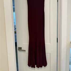 Norma Kamali Women's Burgundy Maxi Dress